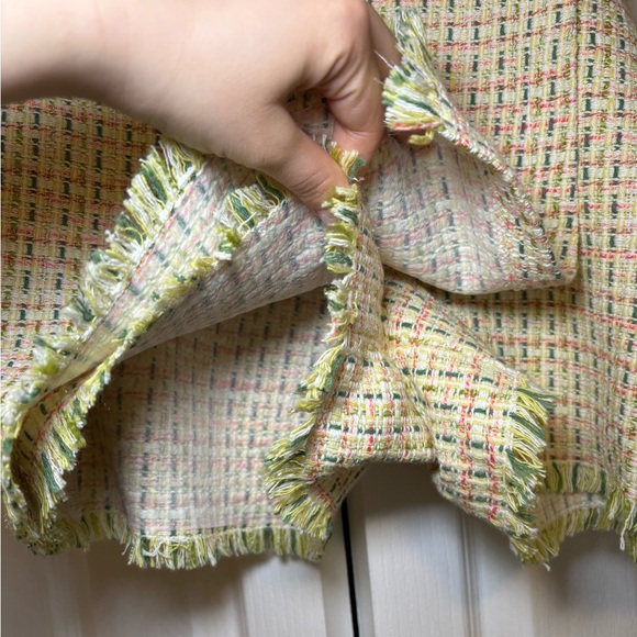 Zara - Party Pastel Feminine Festival Chic Multicolor Tweed Skort in Size S - Picture 5 of 10